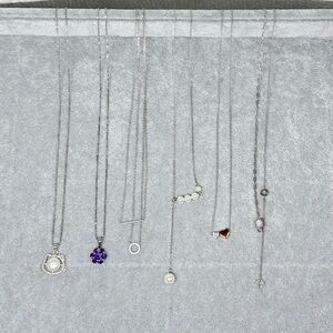 Elegant Silver Necklace Set